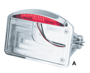 Soporte de matrícula lateral con pilotos LED para guardabarros