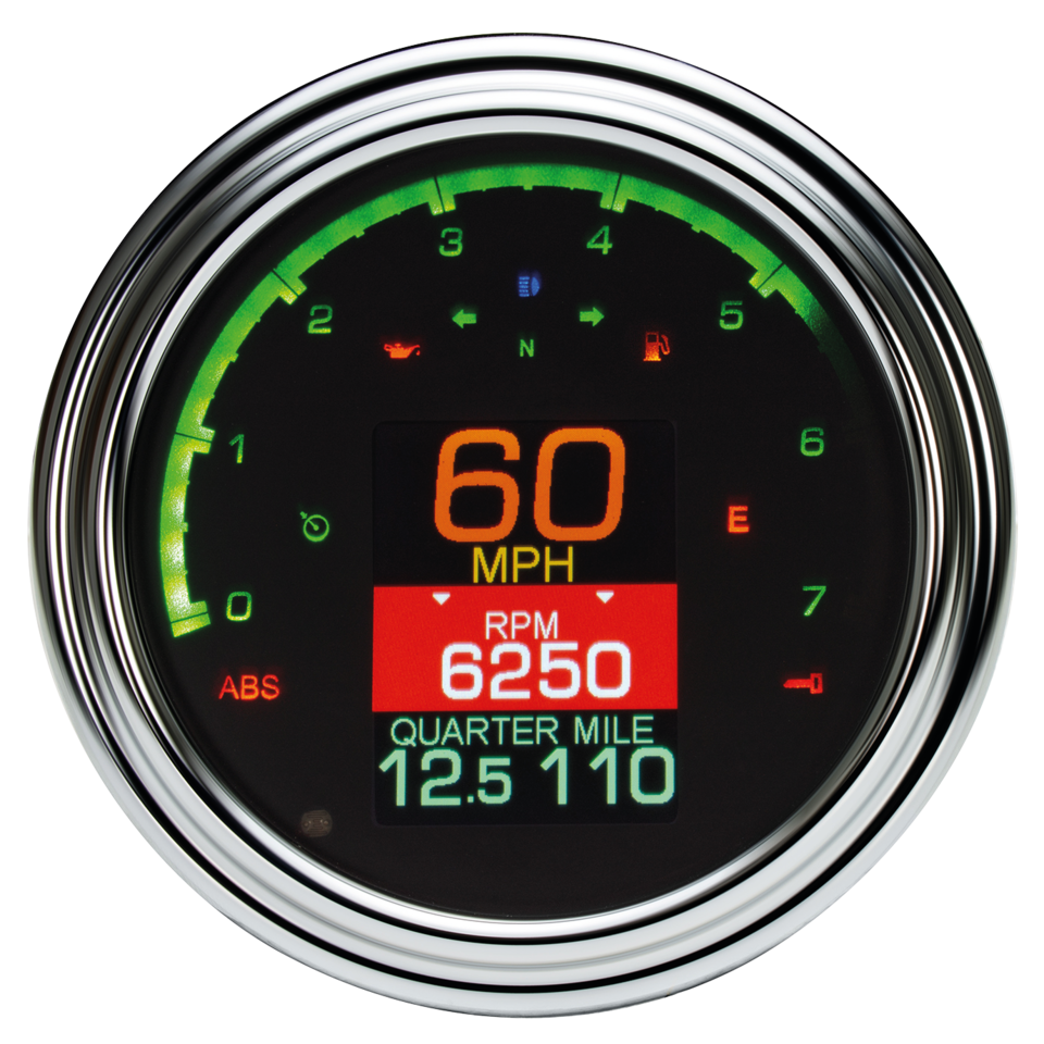 Velocímetro y tacómetro Dakota Digital MLX-2000 estilo Fat Bob