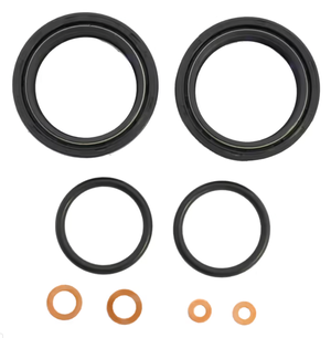 Kit de retenes de horquilla para motocicleta Harley-Davidson sobre fondo blanco