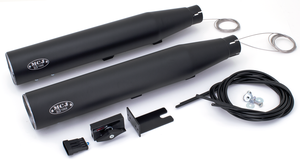 Tubos de escape ajustables MCJ cromados para motor Twin Cam en motocicleta Softail