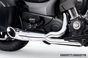 Escape corto tipo Slash Cut 2 en 1 para Indian con motor PowerPlus o Thunderstroke