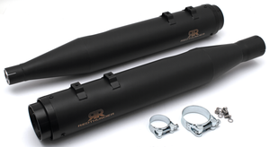 Par de silenciosos Redthunder instalados en motocicleta Harley-Davidson Touring
