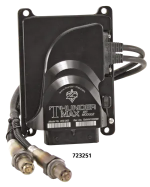 Sistema de inyección de combustible Thundermax instalado en motocicleta