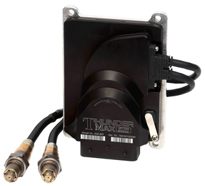 Sistema de inyección de combustible Thundermax instalado en un motor de motocicleta