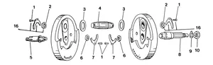 Conjunto de piezas de recambio para cigüeñal de motor Sportster