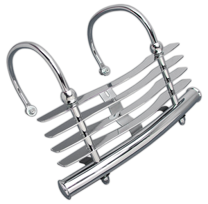 Parrillas de guardabarros estilo Cabbage Cutter instaladas en motocicleta Harley-Davidson