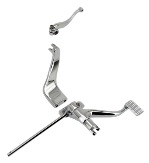 Par de controles centrales extendidos para motocicletas Harley-Davidson Sportster y Dyna