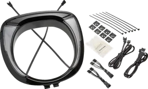 Bisel de faro cromado para motocicleta Harley-Davidson