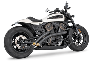 Escape Radical Radius Freedom Performance montado en lado derecho de motocicleta Harley-Davidson Sportster S