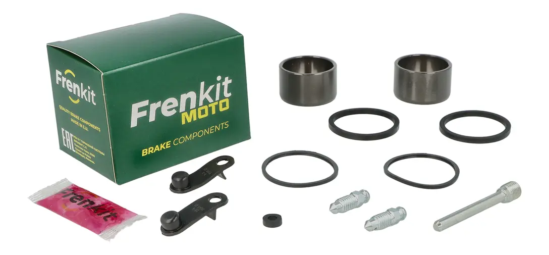 Superkit de reparación de pinza de freno modelo 64 con componentes internos visibles