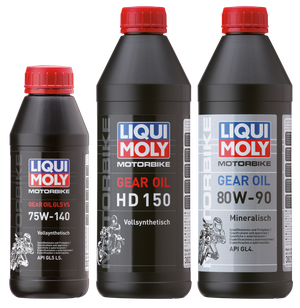Botella de aceite Liqui Moly para primaria y transmisión de motocicleta