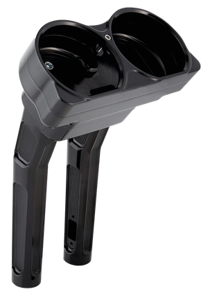 Par de torretas negras Arlen Ness Method para carenado de Harley-Davidson Road Glide