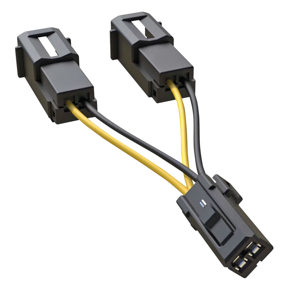 Arnés de potencia en Y negro para el cableado del carenado de motocicleta