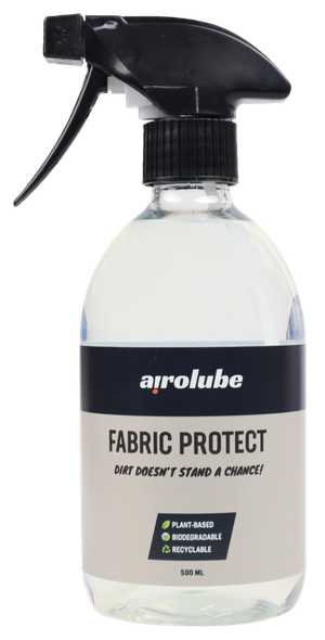 Botella de limpiador y protector de cuero AiroLube para asientos de moto