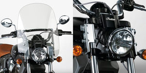 Pantalla National Cycle Spartan con sistema de anclaje rápido para motocicleta