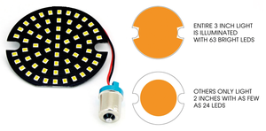 Aditivos LED para intermitentes Cyron instalados en motocicleta