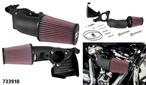 Kit de admisión K&N Air Charger instalado en motor