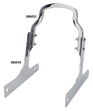 Par de grab rails desmontables para motocicleta