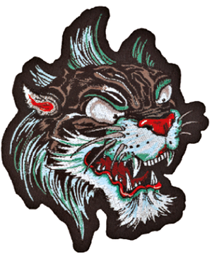 PARCHES BORDADOS LETHAL THREAT - Cabeza de pantera 6.5"x5" — B-stock
