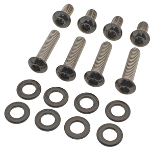 Kit de tornillos para guardabarros delantero en acero inoxidable negro