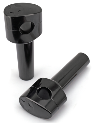 Par de torretas Fusion con cabeza oval cónica para tornillos
