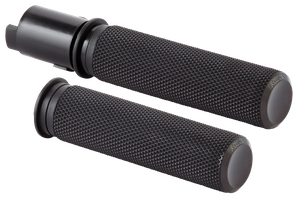 Par de puños de manillar Arlen Ness Knurled Fusion con textura acanalada
