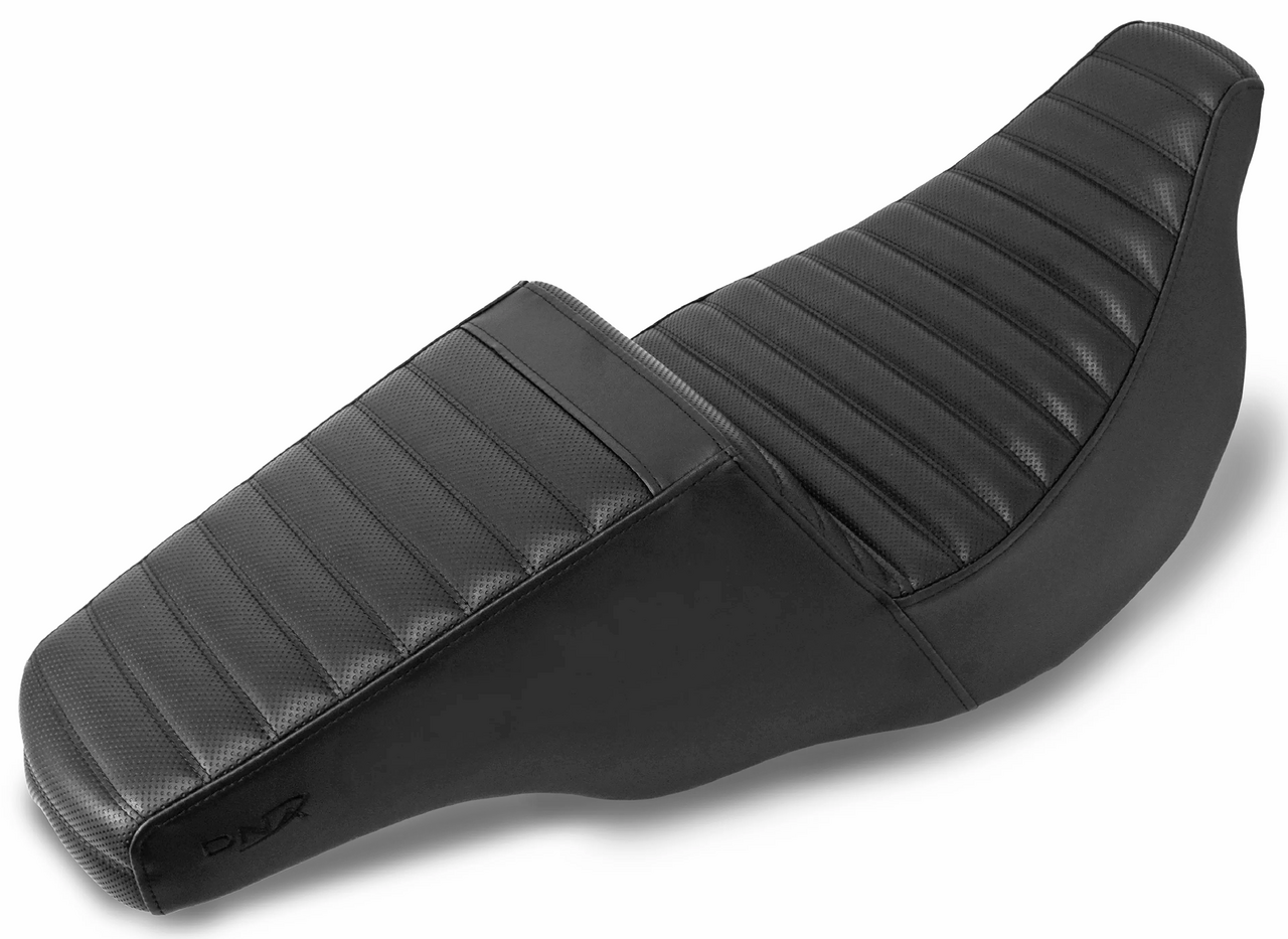 Asiento trasero DNA King Step 2-Up negro para Harley Touring