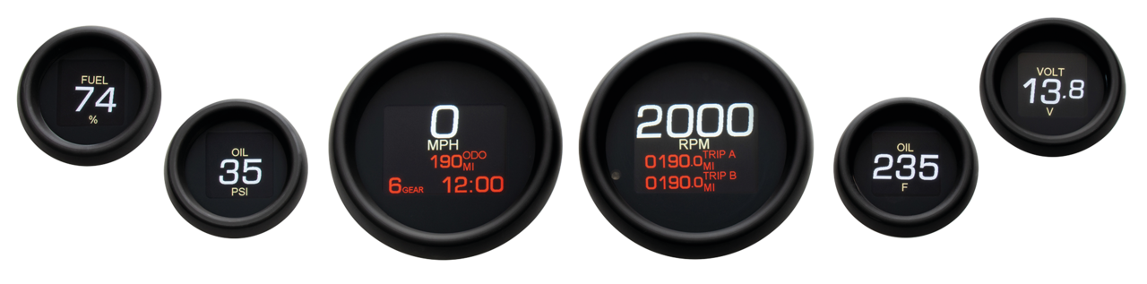 Indicadores digitales Dakota Digital MLX-8000 para carenado de motocicleta