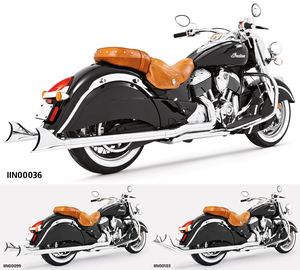 Escape Sharktail True Duals montado en Indian PowerPlus y Thunderstroke