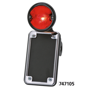 Luz trasera negra estilo chopper de la marca No School Choppers