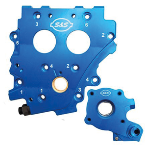 Bomba de aceite S&S para motor Twin Cam vista frontal