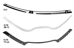 Molduras de parabrisas Performance Machine para motocicleta