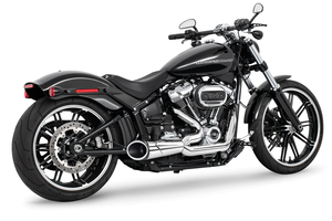 Escape Shorty 2-1 instalado en motocicleta custom americana