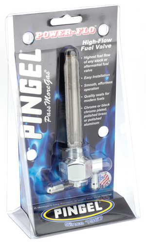 Grifo de gasolina Pingel Power-Flo de alta capacidad para moto
