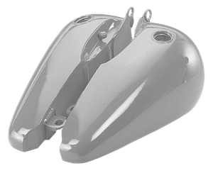 Depósito de gasolina para Harley-Davidson Fat Bob con diseño de lateral plano en acabado negro