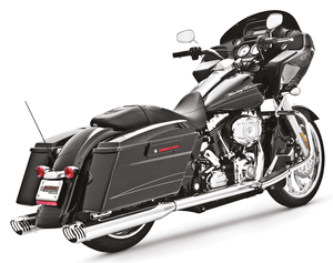 Escape Racing True Dual de doble salida instalado en motocicleta