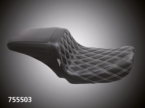 Asiento Le Pera Kickflip negro para motocicleta Harley-Davidson Dyna
