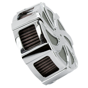 Filtro de aire Kunai negro para motocicleta