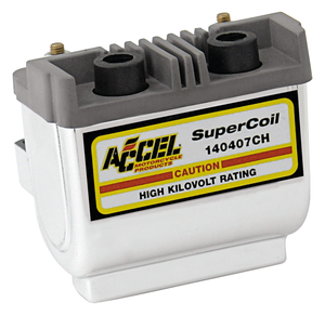 Bobina de encendido ACCEL Super HEI negra con conectores