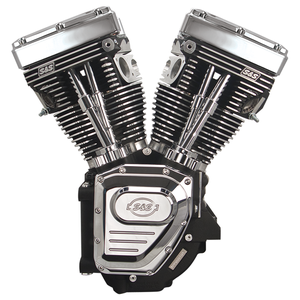 Motor S&S T-Series Long Block completo con culatas y cigüeñal ensamblados