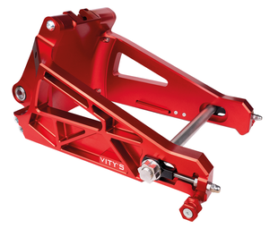 Basilante billet Vity color aluminio para motocicleta Harley-Davidson Softail