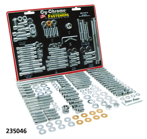 Kit de tornillos de transmisión con acabado cromado brillante