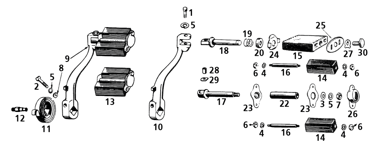 Conjunto de piezas del motor de arranque para motores 45ci
