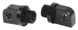 Estriperas modulares estilo motocross Arlen Ness en negro mate