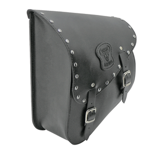 Par de alforjas negras para basculante Softail de la marca Texas Leather