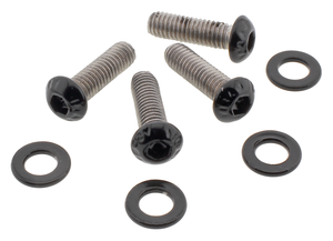 Kit de tornillos para guardabarros delantero en acero inoxidable negro