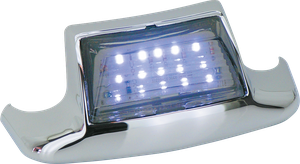 Par de punteras luminosas LED negras para motocicleta