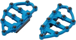 Par de plataformas traseras MX Billet en color negro para motocicleta Harley-Davidson