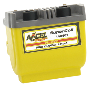 Bobina de encendido ACCEL Super HEI negra con conectores