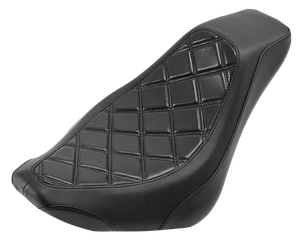 Asiento individual negro C.C. Rider para motocicleta Harley-Davidson Softail